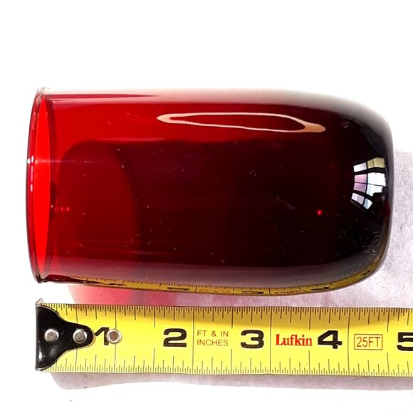 Ruby Rolly Polly 6 Red Glasses Anchor Hocking 9 oz Retro MCM - Picture 3 of 4